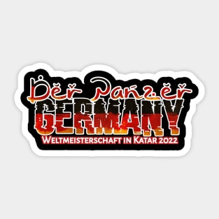 Qatar World Cup 2022. Germany flag. Sticker